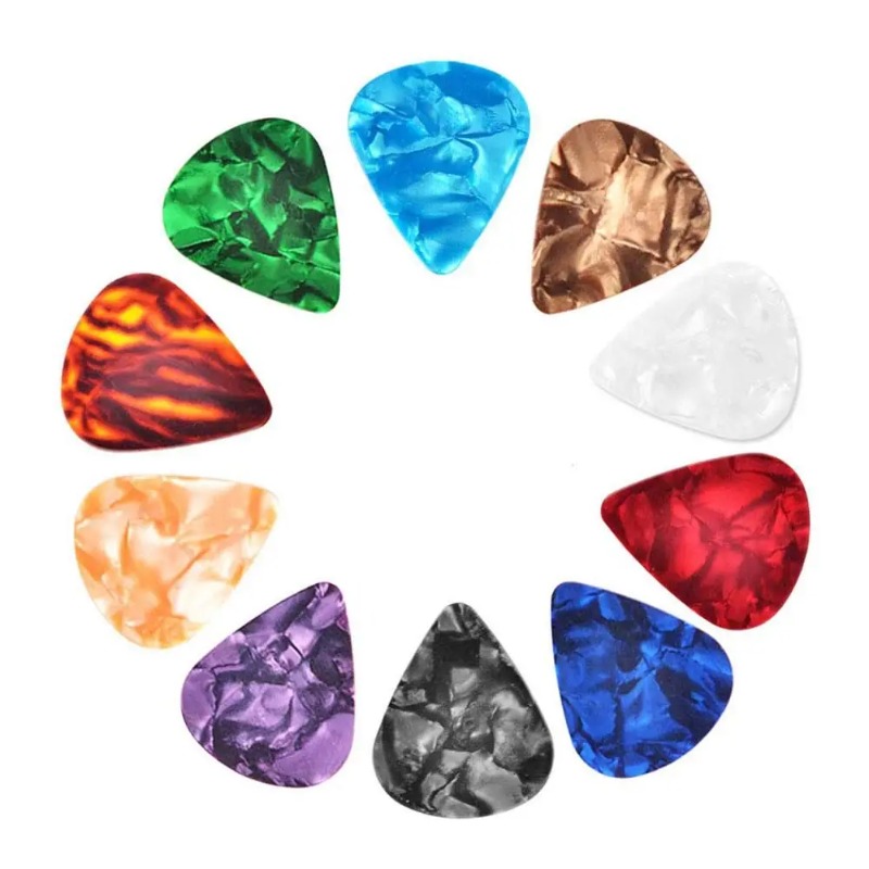 Electric Guitar Pick Pack - アコースティックギターのピック,ピック,タッセル,電気滑らかなアクセサリー,ベース,0.46mm, 0.71mm,厚さ0.96mm,10個