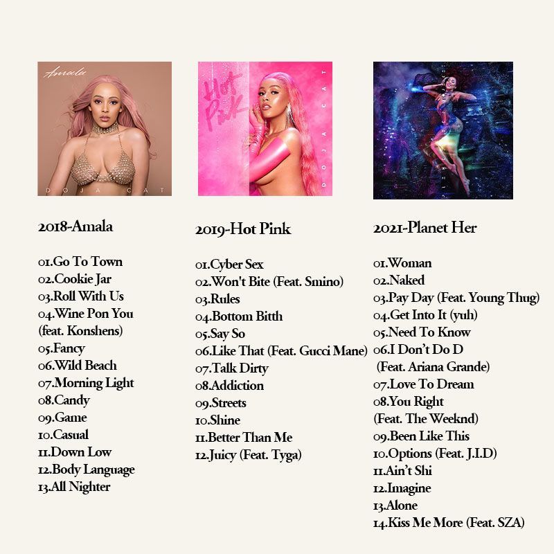 Doja Cat 6CD ミュージックアルバムコレクション、 - Audio Musically のレビューと価格