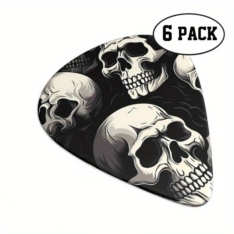 新しいギターピックセット 6 個セット - エレキ/ベース用 - Electric Guitar Pick Pack のレビューと価格