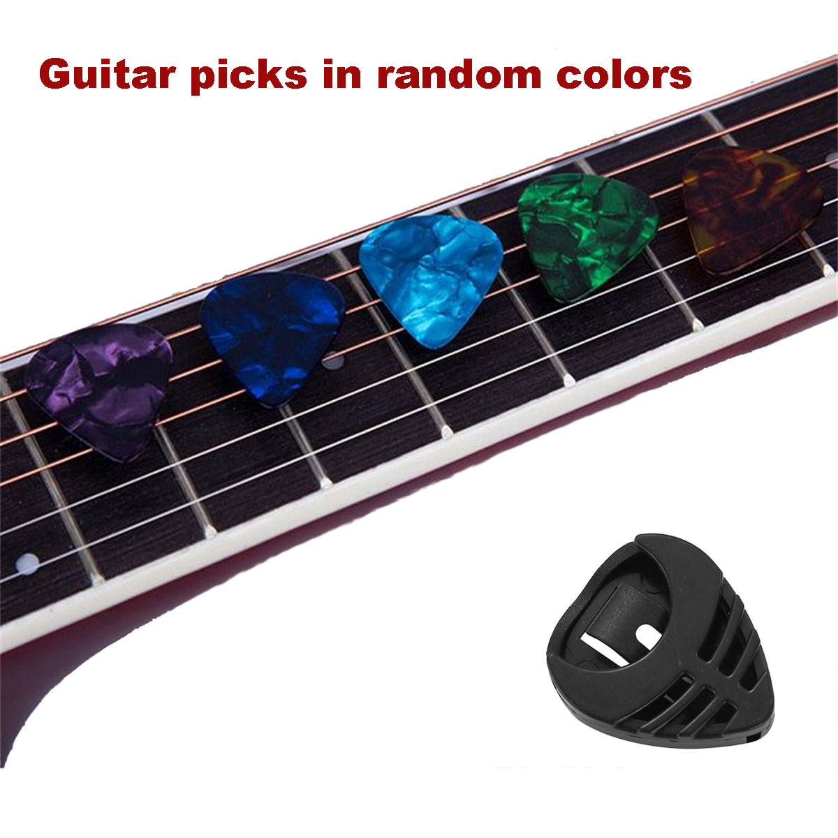 10 個のギターピック & 1 個のピックホルダー 6 厚さ - Electric Guitar Pick Pack のレビューと価格