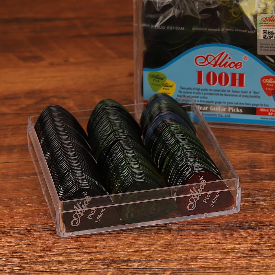 アリス AP-100H 100 ピース/セットクリア透明 P - Electric Guitar Pick Pack のレビューと価格
