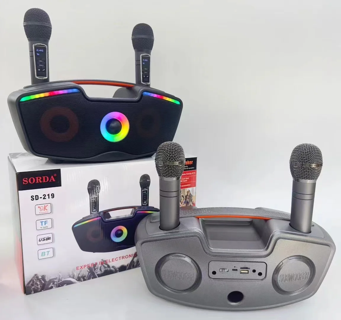 カラオケ Bluetooth スピーカー ワイヤレスマイク  - Audio Musically のレビューと価格