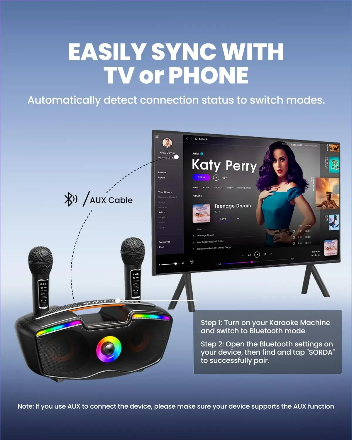 カラオケ Bluetooth スピーカー ワイヤレスマイク  - Audio Musically のレビューと価格